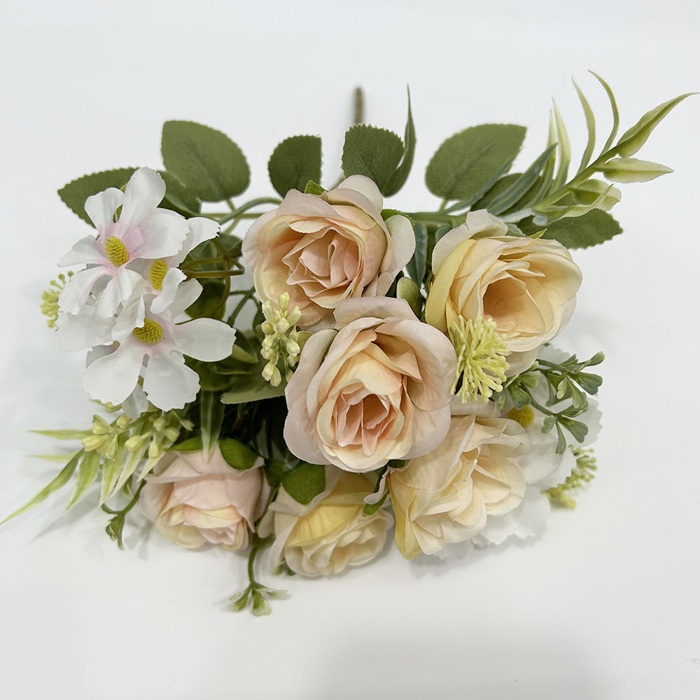 Kunstig blomst rose Daisy bukett INS stil kunstig blomst fabrikk hjem dekorasjon grenseoverskridende bryllup_voghion.com