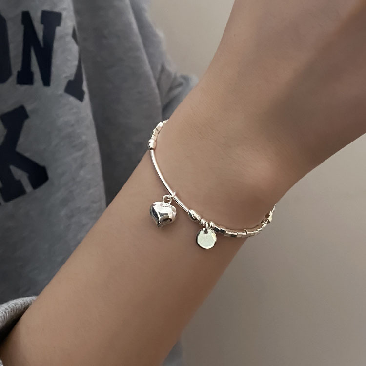 Love bracelet female summer silver plated bracelet girls bracelet ins niche design bracelet 2022 new women