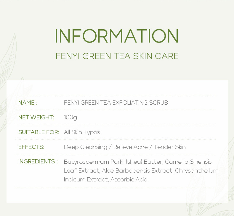 FENYI Green Tea Scrub