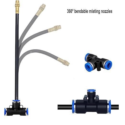 Irrigatore universale automatico per fiori, dispositivo di irrigazione a microirrigazione regolabile, raffreddamento e umidificazione, con spina rapida._voghion.com