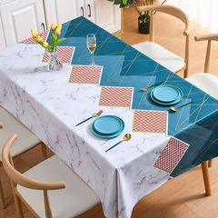 Known High-Grade Oriole Orange PVC Tablecloth Waterproof Oilproof Heatproof Wash-Free One Piece Dropshipping Modern Minimalist Style