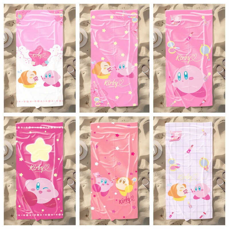 Cross-Border Kirby Series Microfiber Printed Water-Absorbent Quick-Drying Beach Towel, Pool Bath Towel, Lounge Chair Cover Towel Cross-Border Kirby Series Microfiber Printed Water-Absorbent Quick-Drying Beach Towel, Pool Bath Towel, Lounge Chair Cover Towel