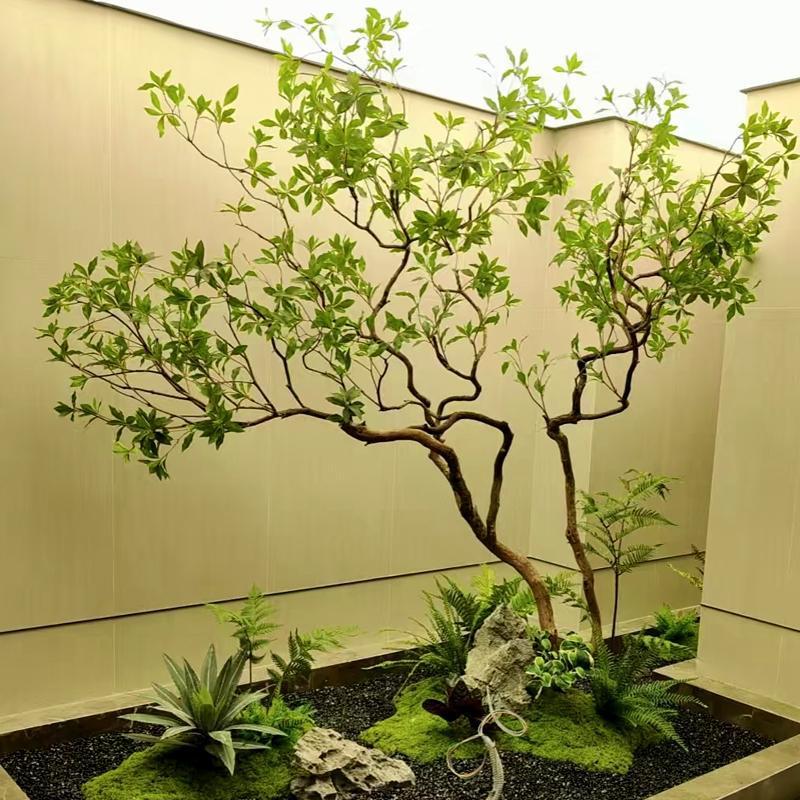 逸品級シミュレーション馬酔木緑植造景ショーウインドー植物室内ガジュマル装飾樹大型偽樹景観|undefined