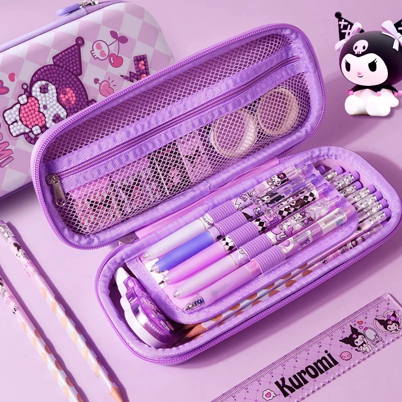 Children's teaching pencil case, capacious storage system, DIY, children's creativity, high-quality style