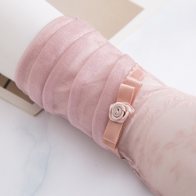 Guantes de protección solar de primavera y verano encaje ligero transpirable pantalla táctil guantes de las mujeres conducción transpirable al aire libre protección solar guantes de montar guantes