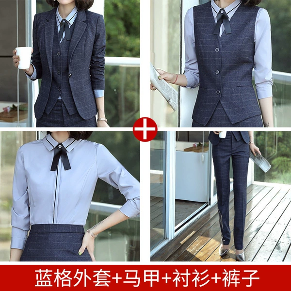 Suit, shirt, vest, trousers