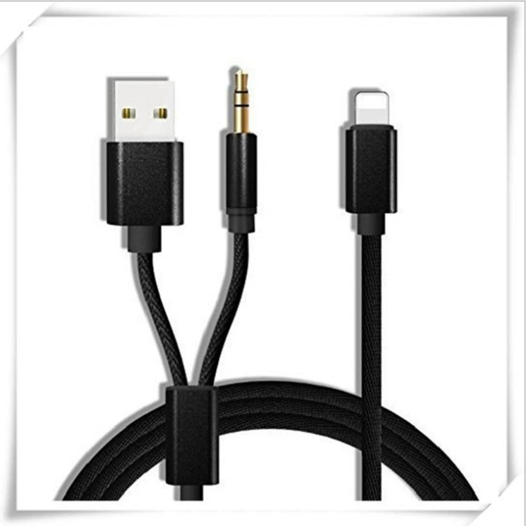 Применимая аудиокабель Apple MFI и сертифицированная как non-MFI автомобильная AUX USB автомобильная аудиокабельное решение