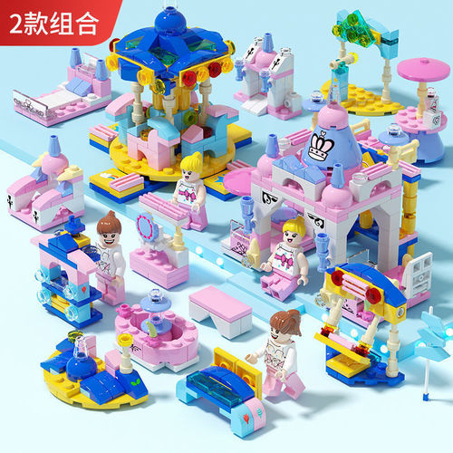 Compatible with LEGO small particle building blocks mini fire truck police car tank series children's educational assembly toys wholesale