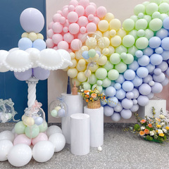 【限時五折】10寸圓形馬卡龍氣球ins周歲生日派對求婚浪漫節慶用品