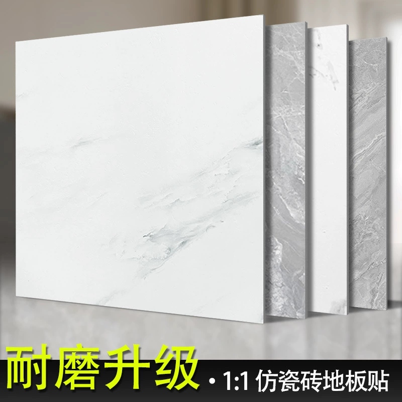 Глянцевые напольные наклейки, глянцевые ПВХ самоклеящиеся напольные кожаные утолщенные самоклеящиеся напольные плитки, наклейки с фабрики, оптовая продажа, бесплатная доставка