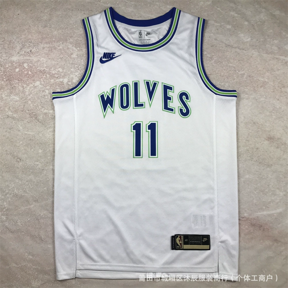 Горячее прессование американская баскетбольная форма Knicks Timberwolves Lakers Clippers Edwards Westbrook Russell спортивная майка