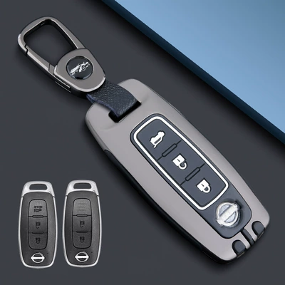 Dedicated to Nissan 22 Teana Key Set Eight Generation Nissan ariya Aerea Car Metal Cover Buckle Case (Car key bag) - nissan-full-package-j-arc-buckle-deep-obsidian-black