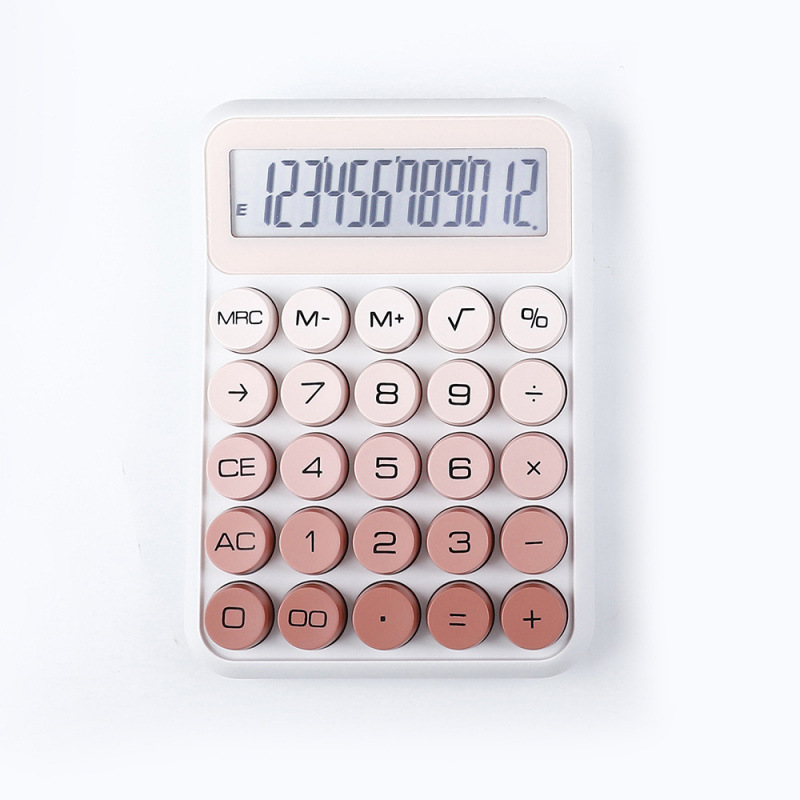 Calculadora de teclado mecánico de dopamina computadora portátil especial para exámenes de estudiantes calculadora de pantalla grande de 12 bits