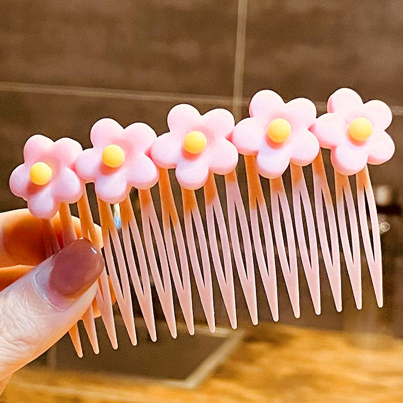 Peine de cabello roto para niños peine de inserción inversa horquilla de pelo roto artefacto versión extendida flequillo de horquilla de niña accesorios para el cabello de acabado flequillo peine