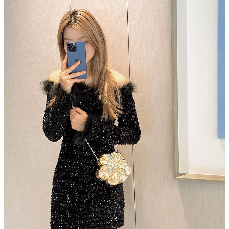 2025 nueva bolsa de cena transfronteriza flores bolsas acrílicas bolsas de mano damas cadenas bolsas de vestir bolsas de moda