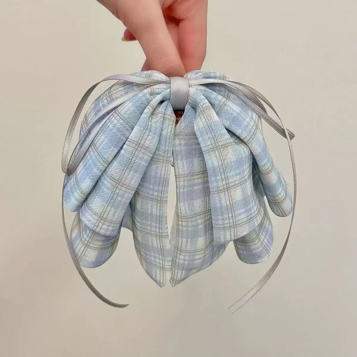 43#나비 인기 원단 & 포니테일 클립