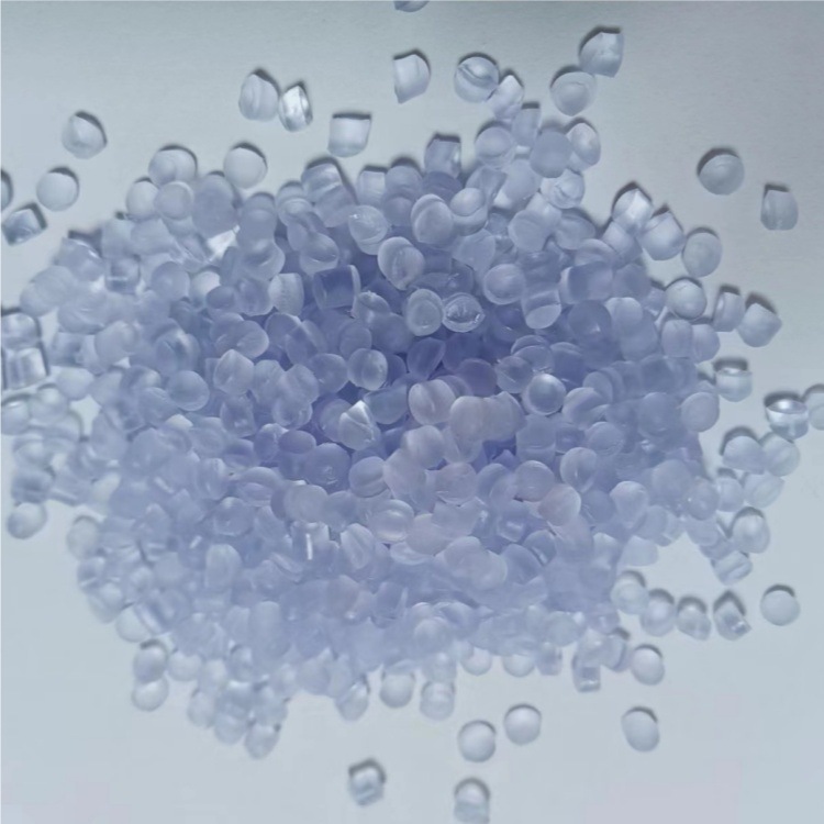 环保PVC料生产厂家不含邻苯无味医用食品级透明颗粒高流动65A