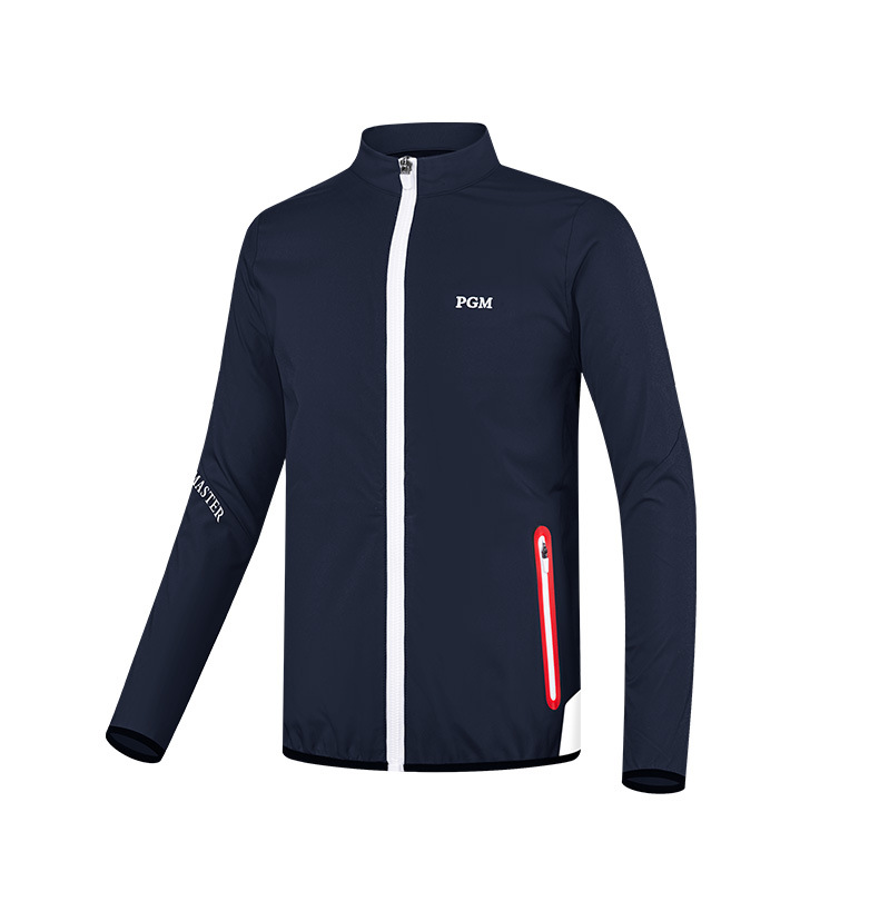 Áo khoác golf trẻ em PGM chống gió giữ ấm, có khóa kéo, phù hợp mùa thu đông — YF450-màu đỏ, YF450-màu xanh hải quân, YF450-màu trắng chi tiết 9