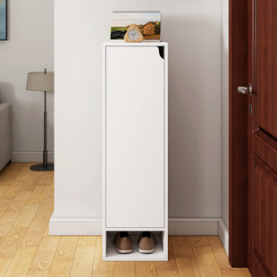 Ft Shoe Rack Door Entrance Shoe Cabinet Narrow High Vertical Single Door Small Narrow 30cm Mini Stitch Multi-Layer Single Open