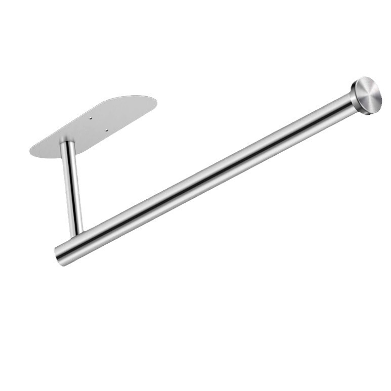 Transfronterizo de acero inoxidable toallas de cocina sin perforación estante de toallas de papel de gabinete estante de papel de rollo estante de toallas de pared de baño