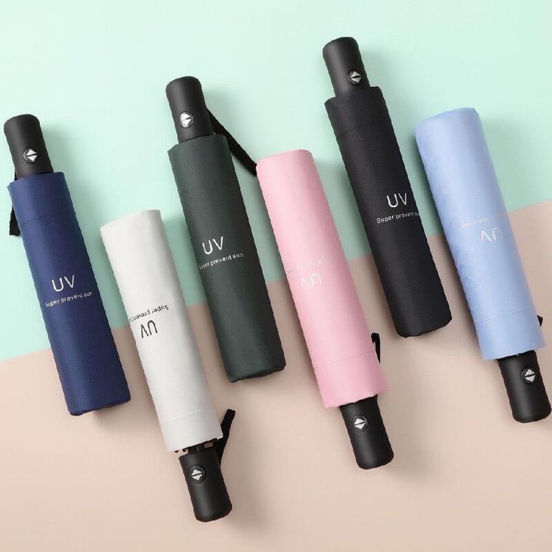 UV automatic umbrella wholesale umbrella custom logo business advertising umbrella sunscreen UV folding umbrella