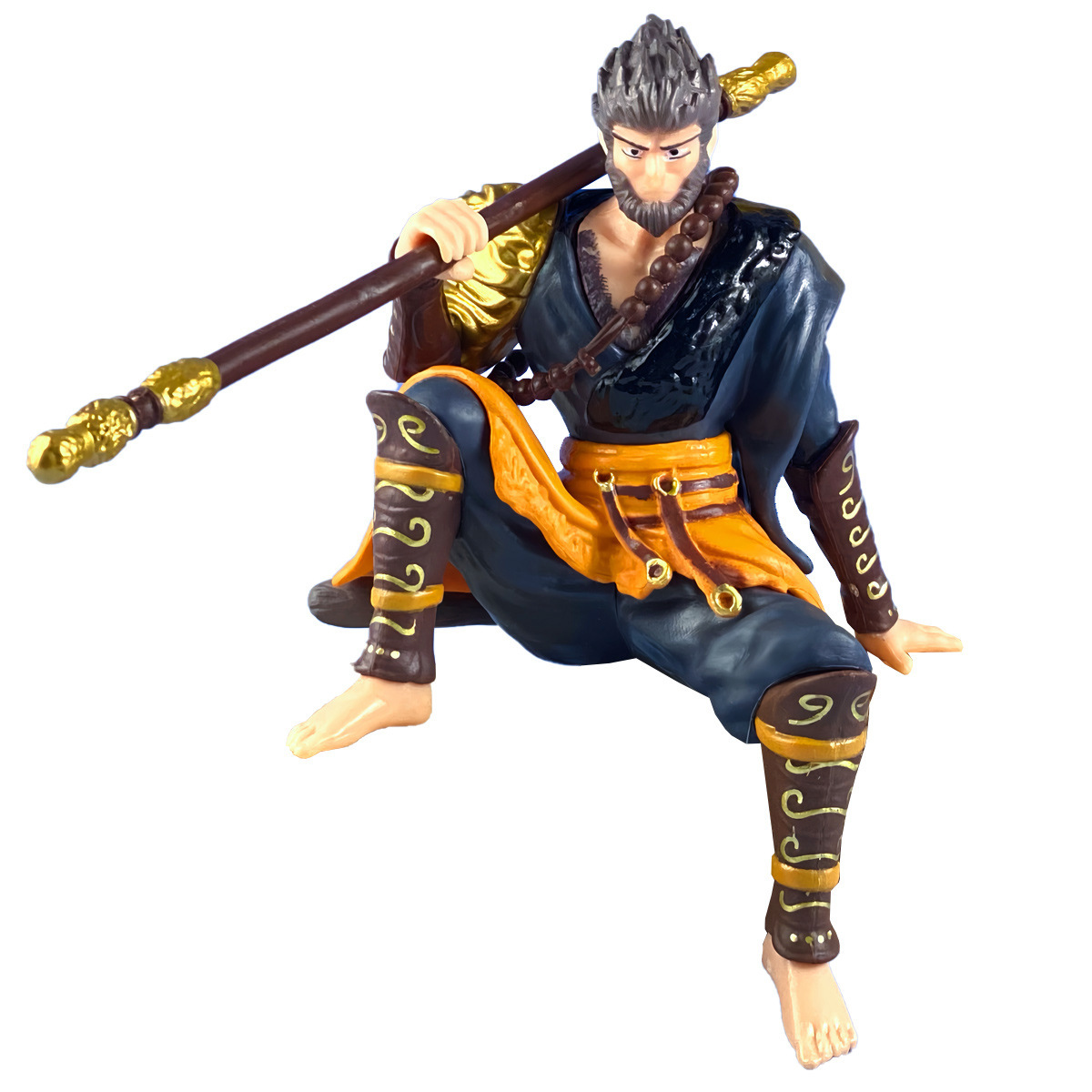 (2개) SUN WUKONG 손으로 만든 블라인드 박스 장식품 모델 여행 서쪽 신화 SUN WALKER PIG BAJIE 인형 기계 자동차 장식품