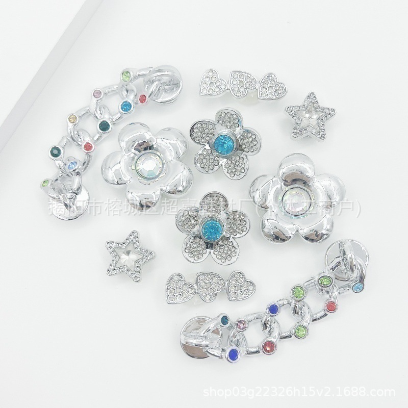 Accesorios de zapatos Croc para mujer, lindas hebillas de zapatos, accesorios de flores para zapatos diy, hebillas decorativas de dibujos animados extraíbles, lindos ins