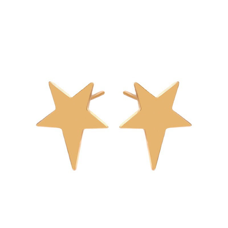 Pendientes de aleación simples y únicos de Xuping Jewelry para mujer, pendientes de estrella elegantes y de alta gama, joyería al por mayor.