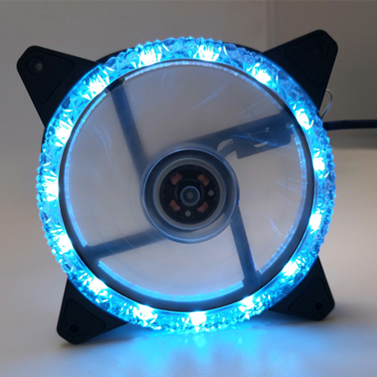 Ledケースファン12cm極光日食16led 12025クールledダブル絞りコンピュータケース|undefined