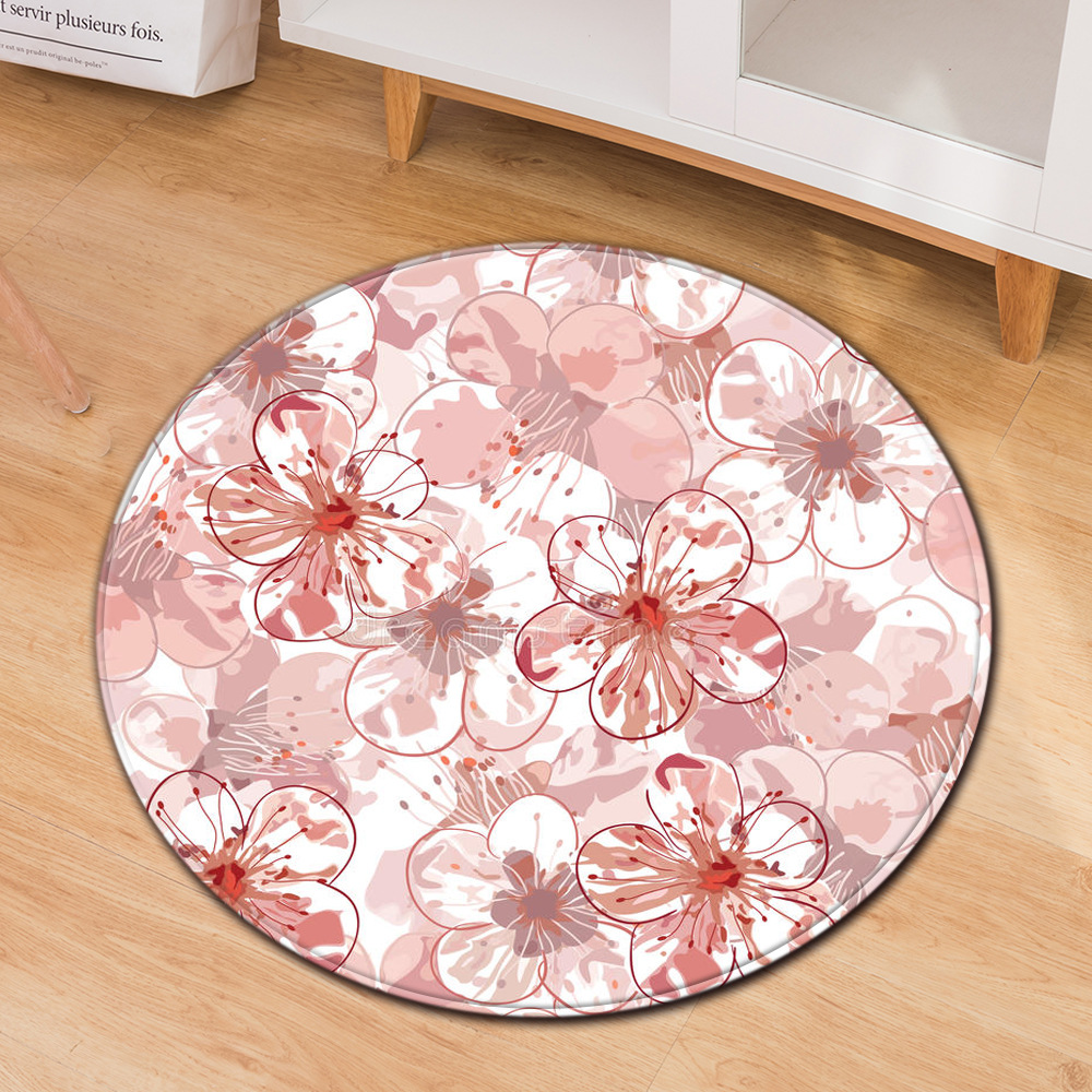 热销圆形地毯电脑椅垫办公椅地垫门垫脚垫厂家直销一件代发