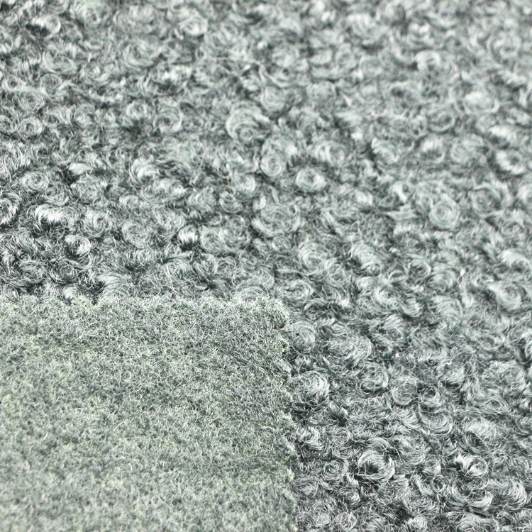 针刺绒布仿羊绒毛呢面料米花绒圈圈绒蚂蚁绒卷曲绒双面针刺绒布料