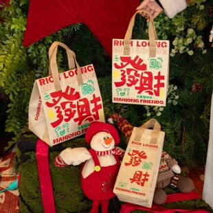 Luxury Kraft Paper Commercial Disposable Insulated Bags for Takeout Packaging, Suitable for Milk Tea, Barbecue, and Catering, Custom Lg Thickened