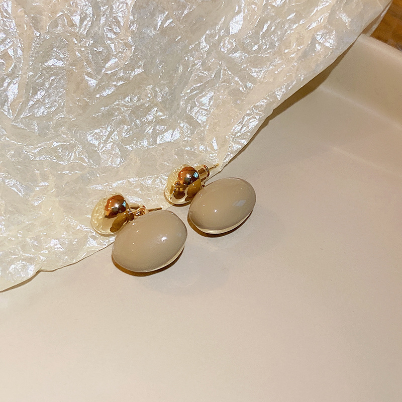 Pendientes franceses retro con lazo, aguja de plata 925, diseño elegante y dulce, estilo lujo ligero