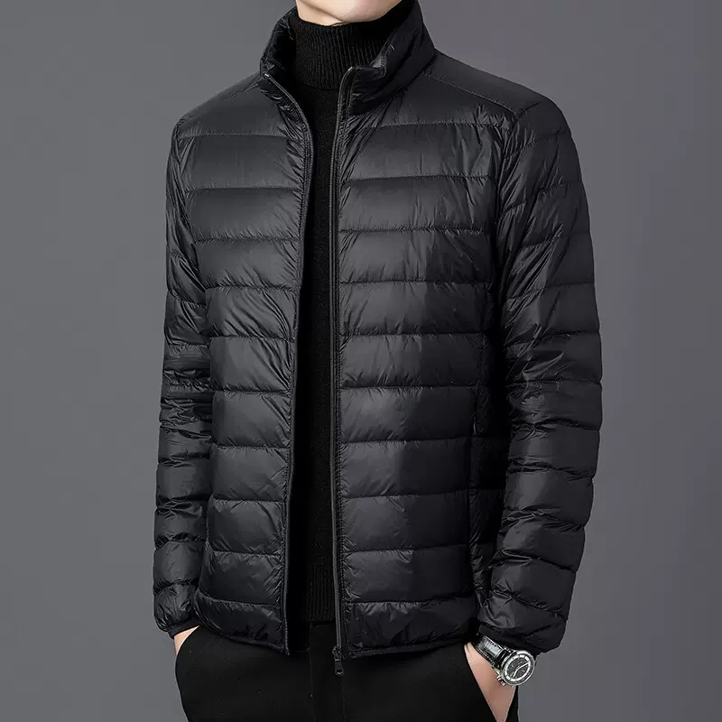 外贸轻薄棉服男2024年冬季新款反季超轻便立领短款中青年保暖外套