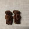 6cm dark brown bear