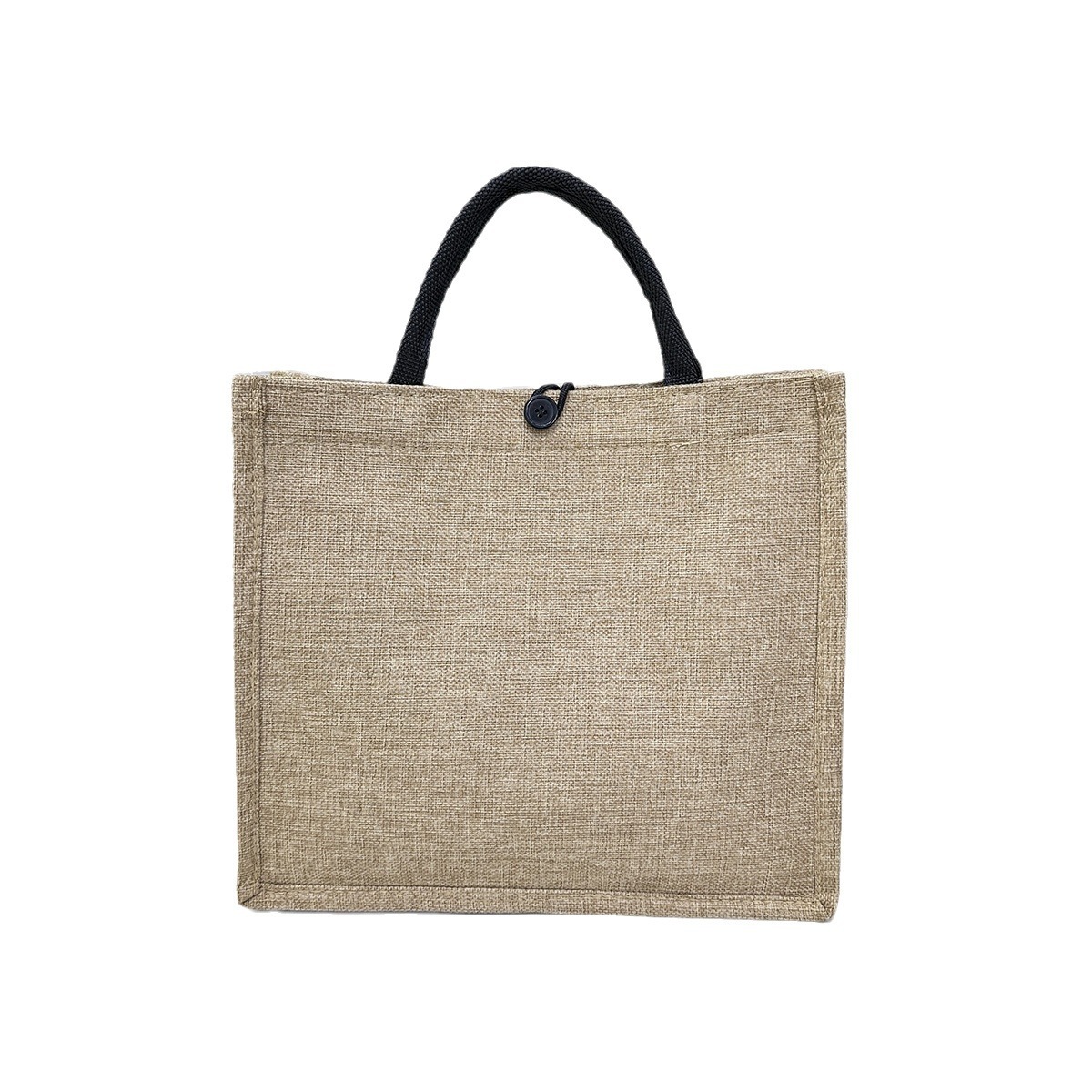 Ins für Büroangestellte, neue Bento-Tasche mit großem Fassungsvermögen zum Einkaufen, Leinenhandtasche mit künstlerischem Muster für Damen_voghion.com