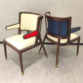 白蜡木椅家具民宿宴会所酒店包厢现代简约饭桌北欧实木餐桌茶楼椅