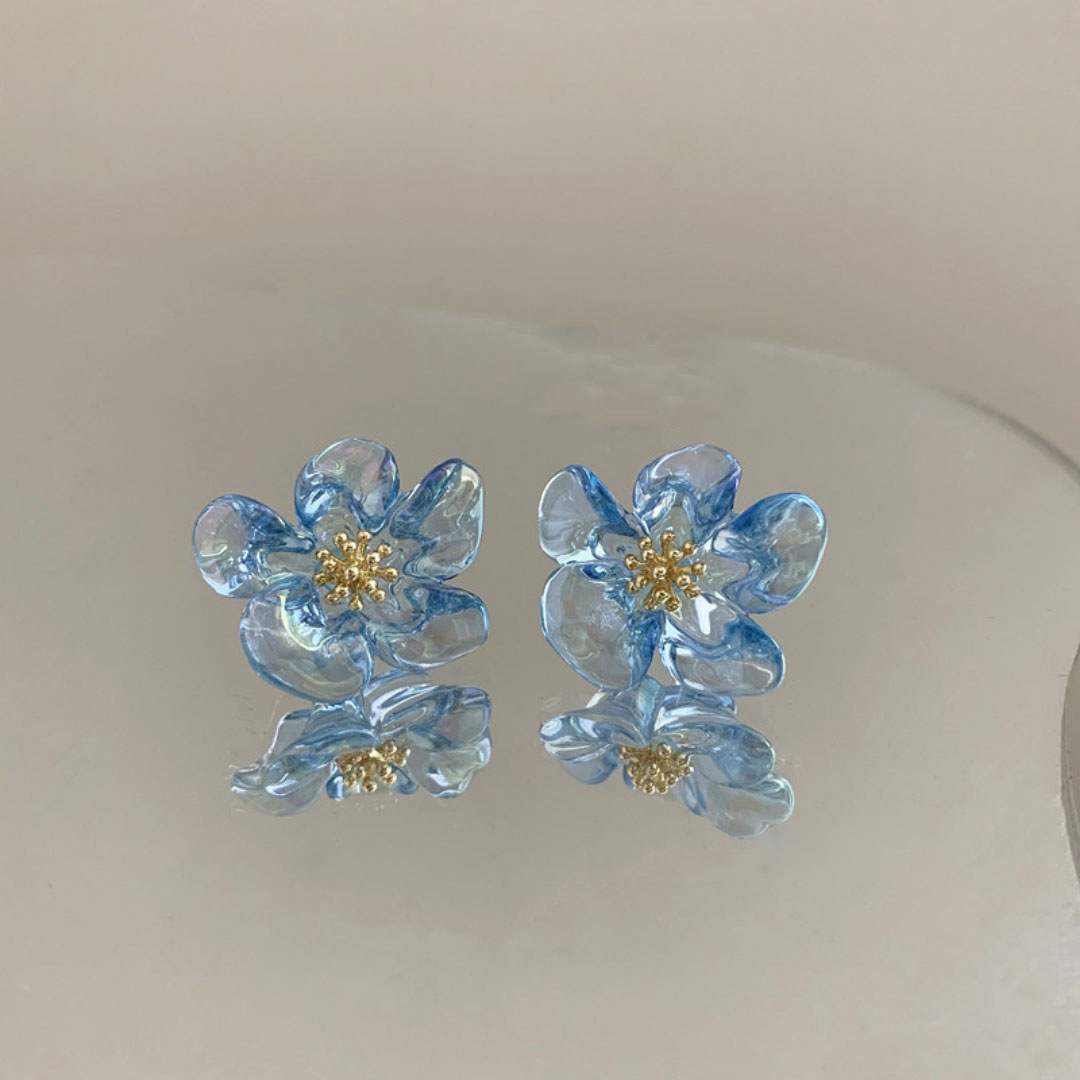 1 Pair Sweet Flower Arylic Ear Studs display picture 4