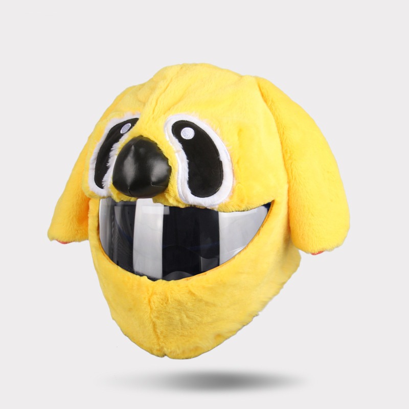 Cross-Border Foreign Trade Wholesale Motorcycle Helmet Covers Stitch Pikachu Santa Claus Cartoon Plush Animal Masks