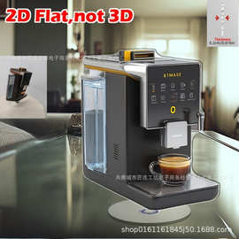 跨境爆款亚克力2D台式咖啡机旋转摆件桌面装饰摆件可贴标代发