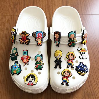 海贼王diy鞋花鞋扣洞洞鞋花园鞋配件扣装饰扣跨境批发卡扣