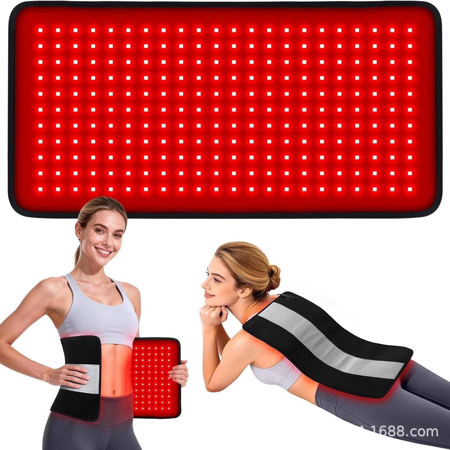 Cross-Border New Model Red Light Therapy Belt 242 Lights Large Size Infrared Therapy Device Dual-Band Red Light Therapy Pad