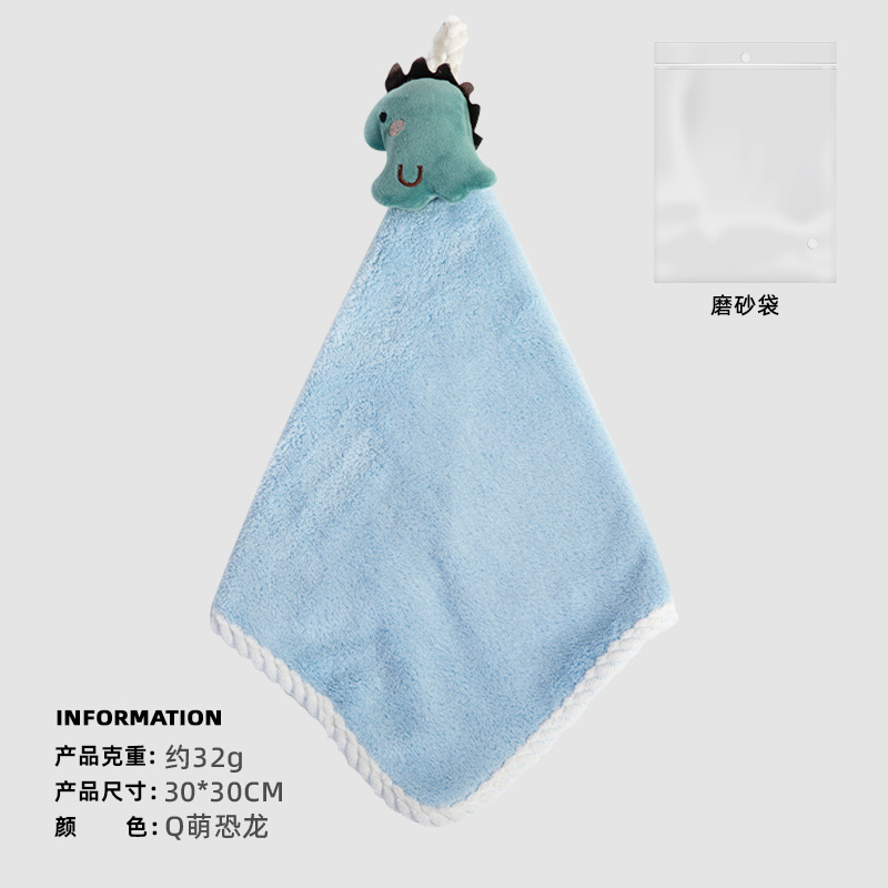 Coral polar toalla de mano creativa colgando toalla de mano Linda toalla absorbente toalla de mano engrosada toalla de mano del hogar al por mayor