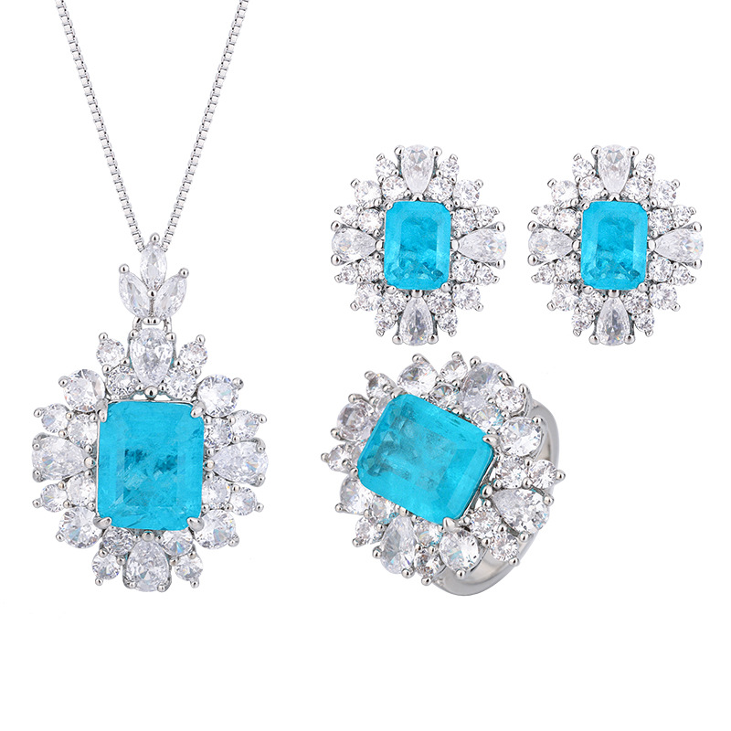 Zhuang Sheng joyas de cobre inferior chapado en oro joyería traje de simulación Paraiba avanzado traje retro 10*12-6*8