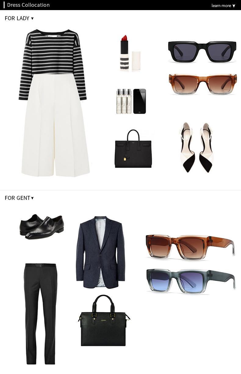 Gränsöverskridande fyrkantiga solglasögon för män moderna vintage Miami Beach UV400 solglasögon herrsolglasögon 3603_voghion.com