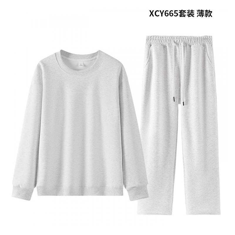 Otoño y invierno juveniles suéter de dos piezas conjunto de ropa de cuello redondo casual un conjunto completo de ropa deportiva para correr conjunto de ropa de hombre personalizada