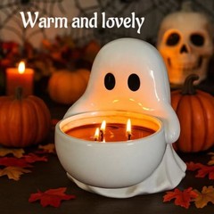 跨境新品 Halloween ghost candle holder万圣节幽灵鬼烛台小摆件