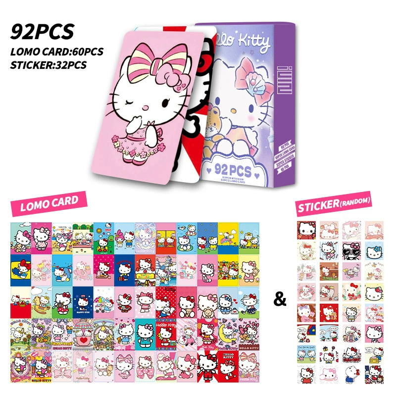 92 LOMO card kitty double -sided high -definition color printing card animation peripheral collection card sticker card