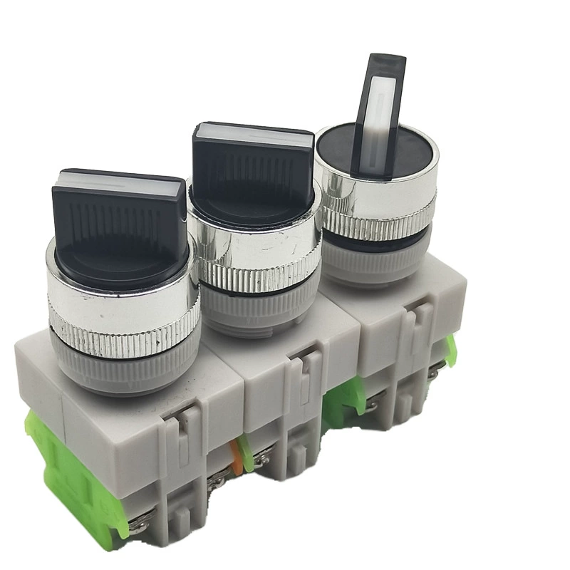 LAY37-11X2 second gear 20X3 third gear selection rotary button switch two gears self-locking reset 22MM