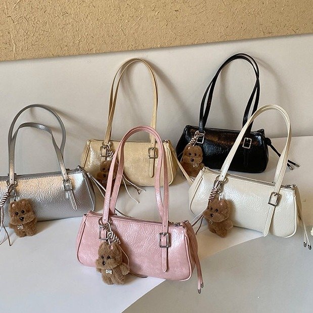 Bolsa de almohada de brazo retro transfronteriza de alto nivel para mujeres 2026, primavera y verano, nueva moda, bolsa de brazo de hombro único